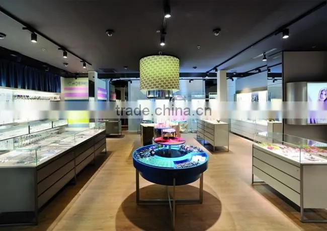 Tailor made new design fashion decoration retail jewellery shop interior design