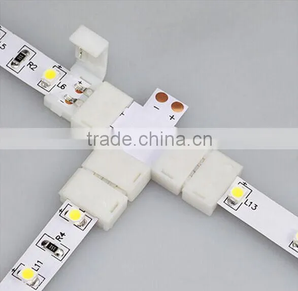 2 pin led strip light connector 2 pins smd led strip light single color led strip connector 8mm high quality 2 years warranty