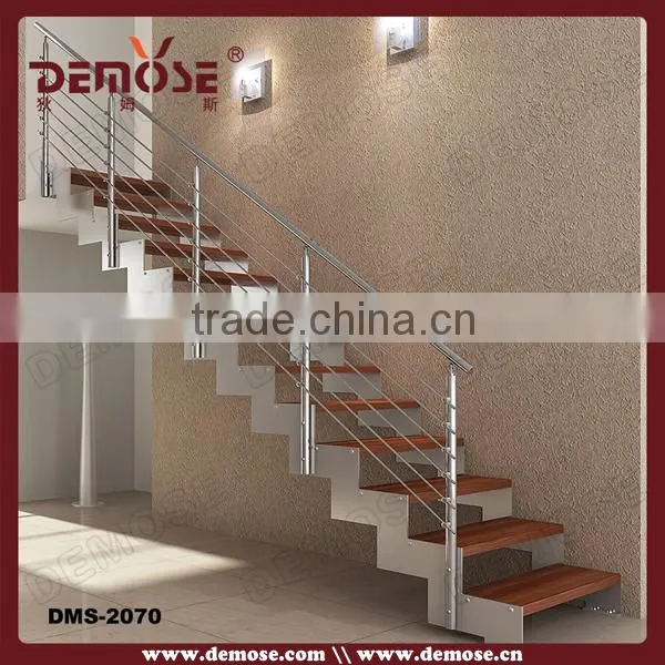 indoor narrow beautiful wood glass stairs