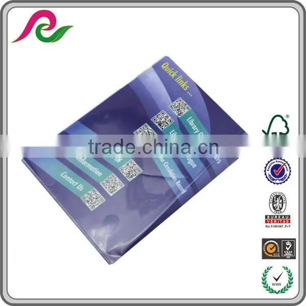 Factory supply glitter file folder L shape