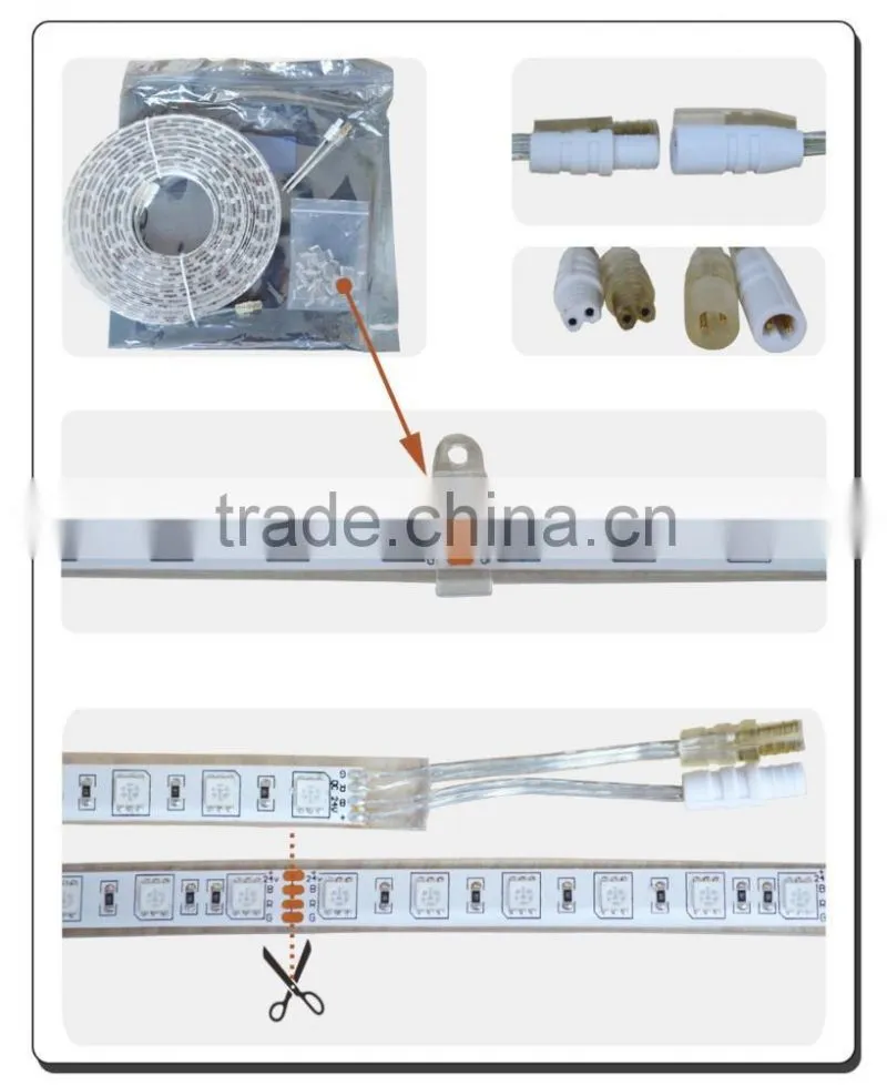 Decoration LED strip 3528 SMD 60leds/meter Red IP 68