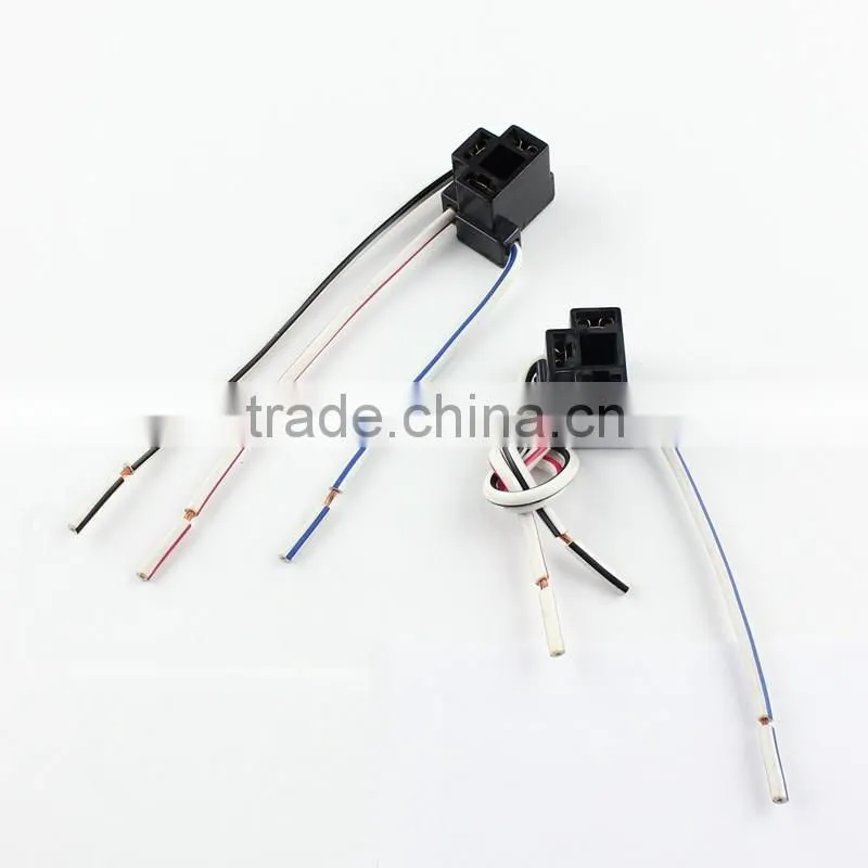 H4/9003/HB2 FEMALE SOCKET ANGLED H4 LED CONNECTOR ADAPTOR EXTENTION CABLES for H4 LED HEADLIGHTS FOG LAMPS