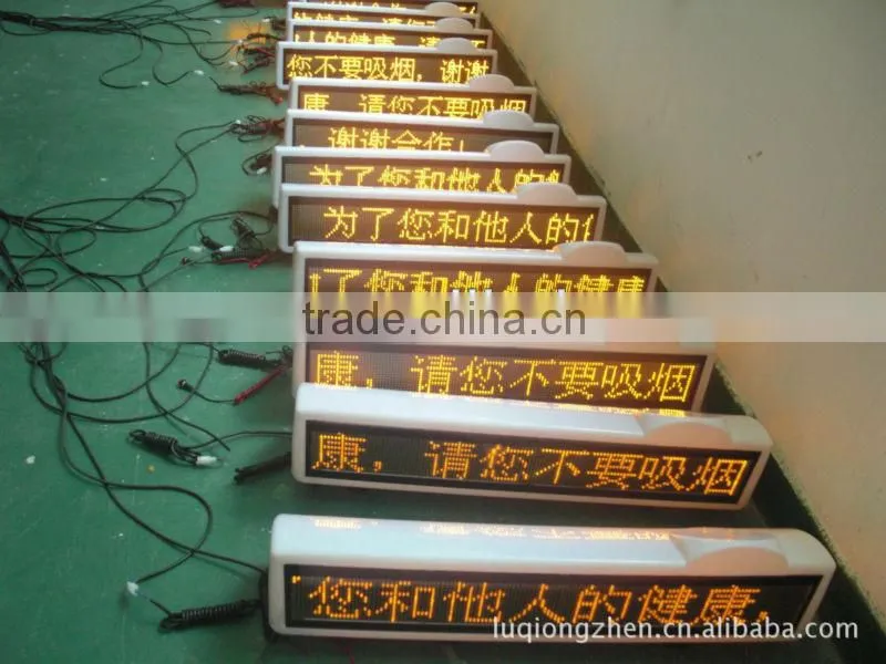 BUS /taxi/car indoor outdoor sign .led taxi signs display/led taxi top sign