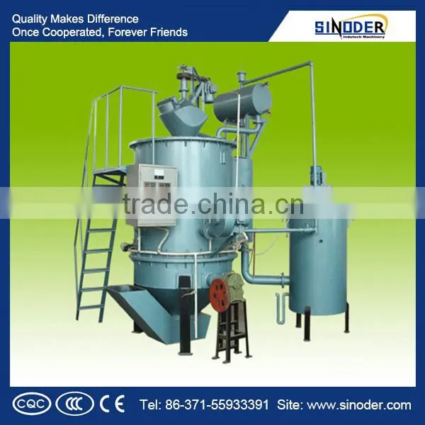 Coal gasification plant uses air and vapor as the gasifying agents to produce mixed gas.