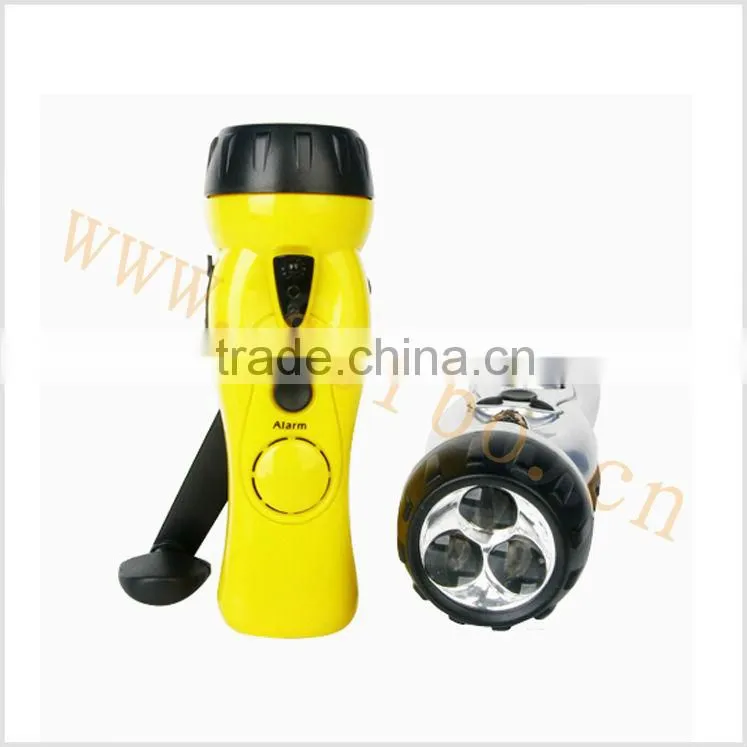 Fashion Multi-function Dynamo Hand Crank Flashlight Radio Hand Crank AF/FM Radio