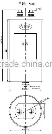 10KVAR three phase capacitor