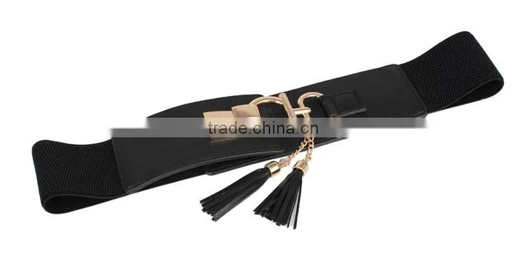2015 New Red Tassels Elastic Lady Waistband SWF-W15062903