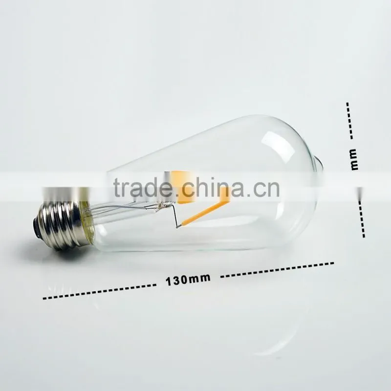 Vintage retro indoor dimmable ST58 E26 E27 B22 low energy 3w Edison led lights led bulb