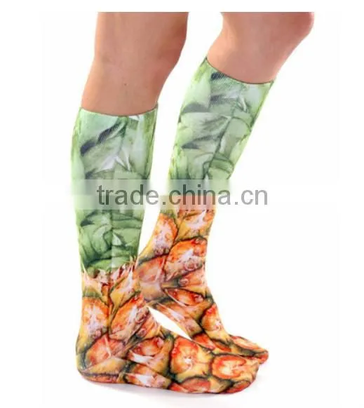 Wholesale Fashion Christmas Sublimation Print Sock