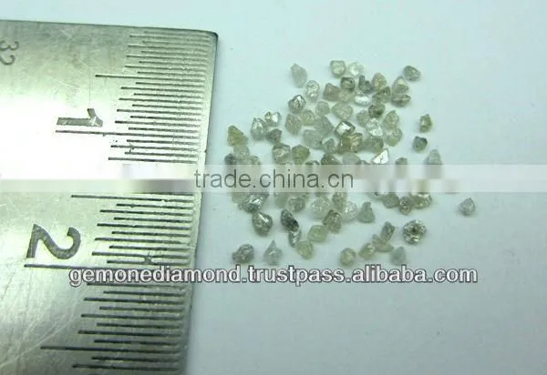 White, Gray Industrial Grade Rough Diamond Very Small Size