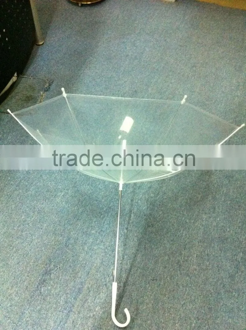 19 inches hand open clear pet umbrella