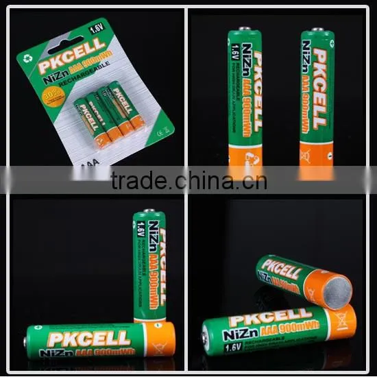 Ni-Zn 1.6V AAA 900mah Rechargeable battery