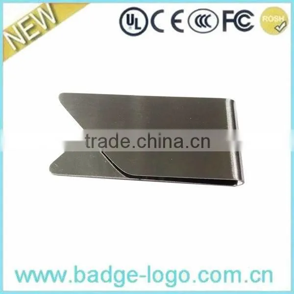 Etching Logo Top Quality Stainless Steel Money Clip