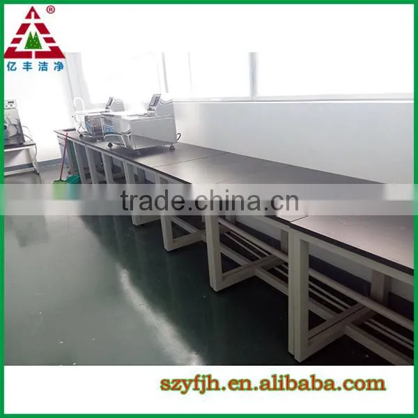high school lab equipment wall bench