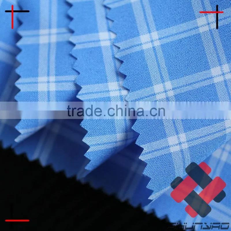Anti UV polyester yarn dyed plaid fabric for shirt