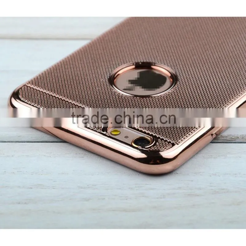 C&T Plating Weave Lines Soft Flexible TPU Skin Case for iPhone 6/6S