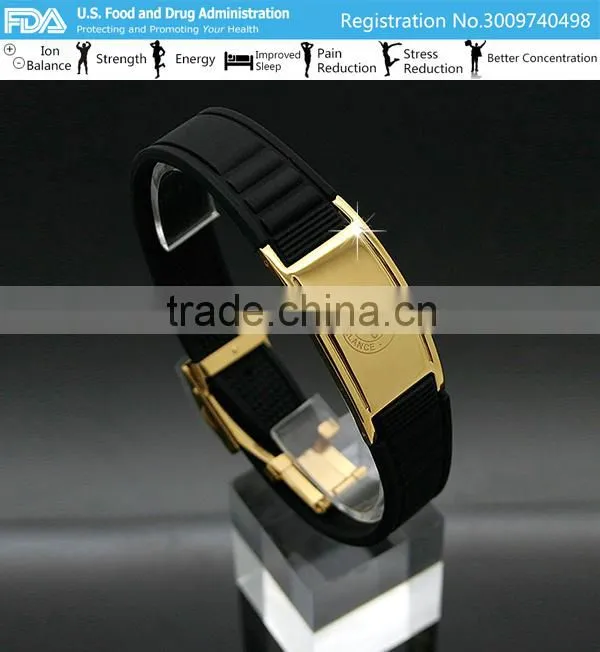 Noproblem P035G germanium luxury paracord casual elastic health negative ion cuff bracelet
