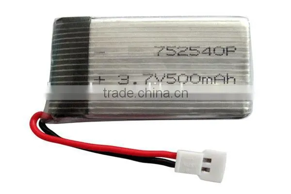 High quality toy helicopter battery 752540 rc lithium battery