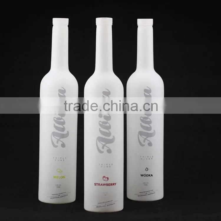 Workable price high moods frosted alcohol glass bottle frosted vodka 500ml beverage bottle