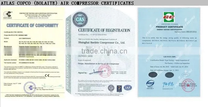 Atlas Copco Scroll Oil Free Air Compressor