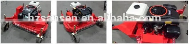 13hp gas engine drive ATV Flail Mower hay finishing lawn mower