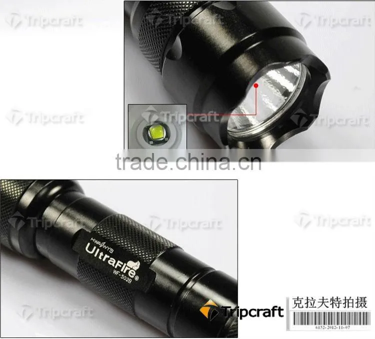 Ultrafire 502B XML T6 1000 Lumens 5-Mode Led Flashlight