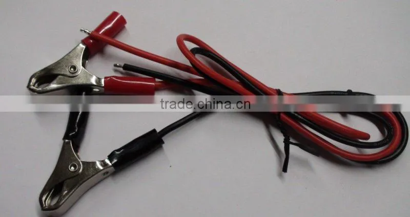 Molded 9 volt Battery Snap with 9" leads and Red / Black Alligator clips
