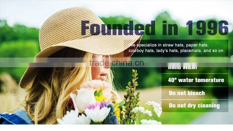Custom 2016 Beach Straw Hat Natural Straw Hat