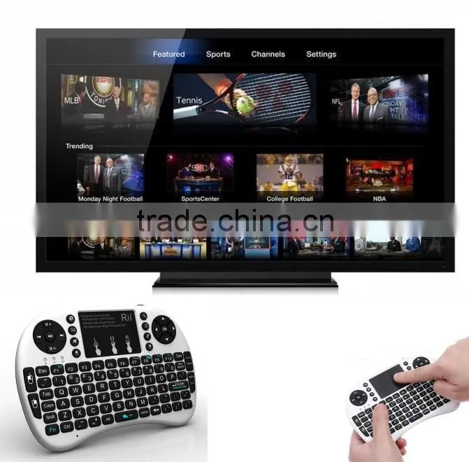 2016 best selling Rii Mini x1 2.4Ghz Wireless i8 Keyboard with Mouse for Google TV