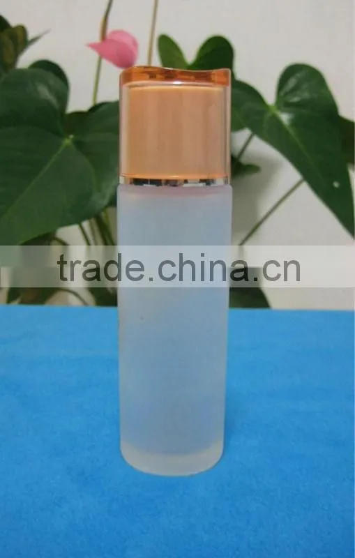 glass cosmetic bottles,frost latex container,40ml high-end makeup jars