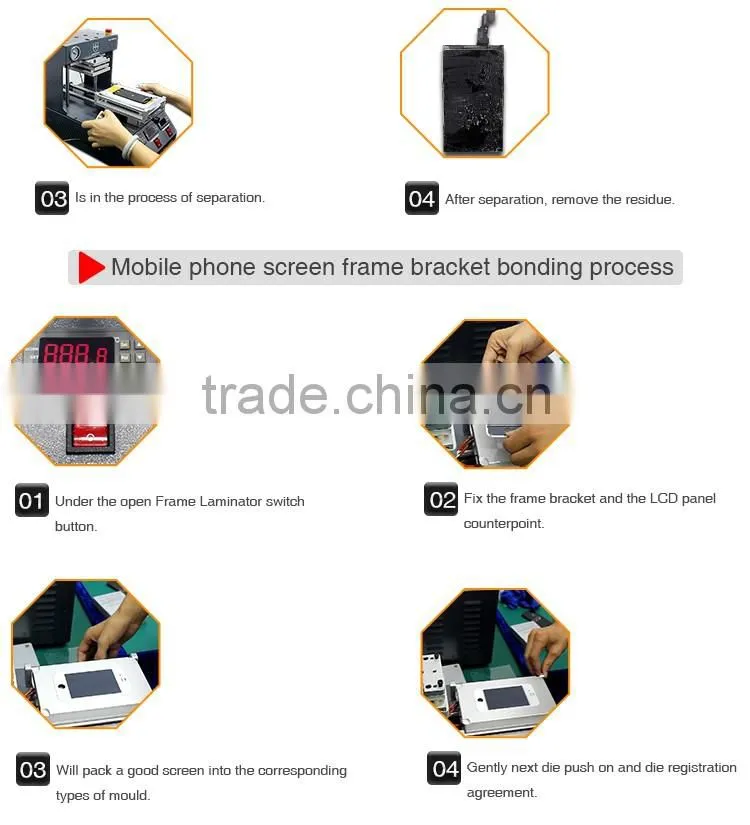 New Design Multi-functional 5 in 1 LCD Repair Machine With Compressor & Vacuum Pump & Independent Polarizer Remover
