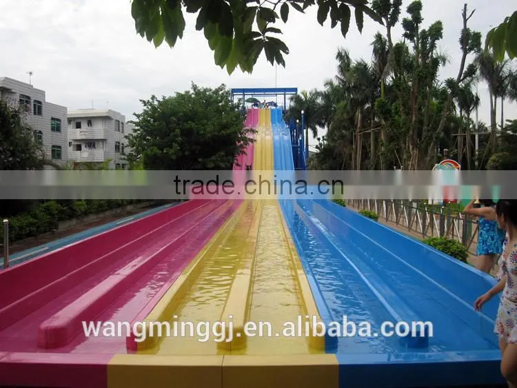2016 best price water park rainbow racing slide giant water slide for sale