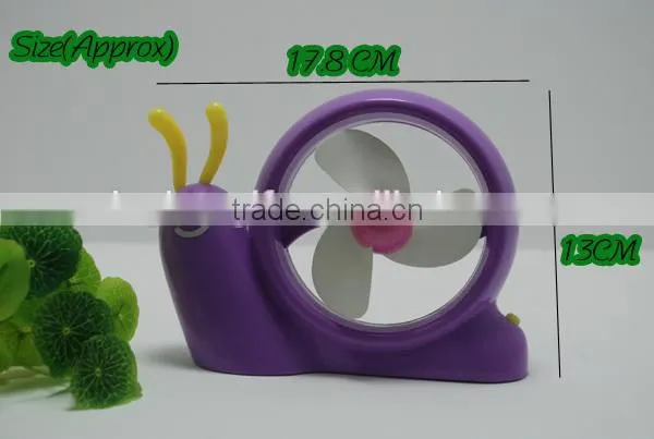 2014 Pretty snail Office Popular Portable Desktop Fan