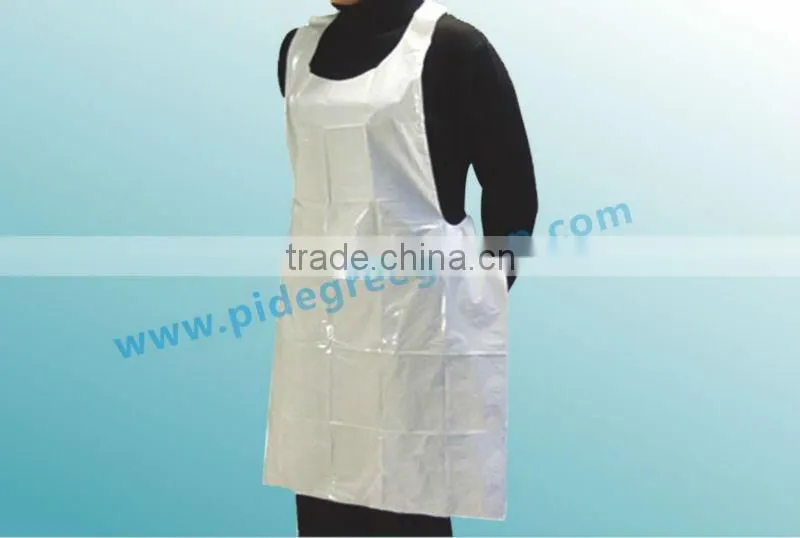 disposable clear cooking cpe apron