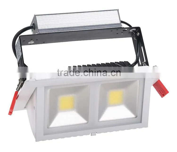 Dimmable square led downlight/adjustable cob led down light 48w
