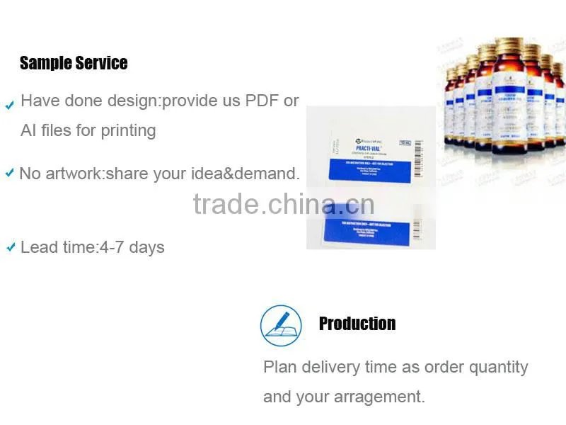High Quality Adhesive Printer Label Stickers For Pharmaceutial Labels