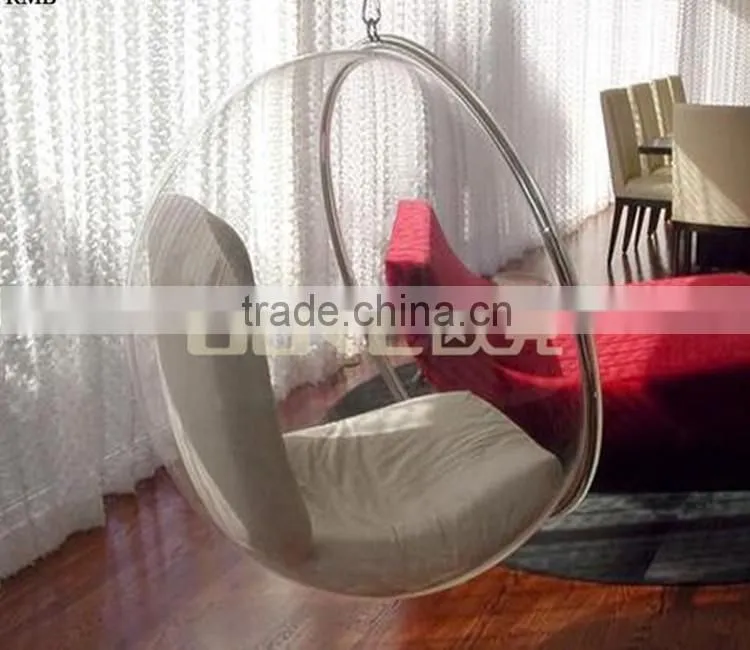 Classic tranparent acrylic hanging egg ball chair