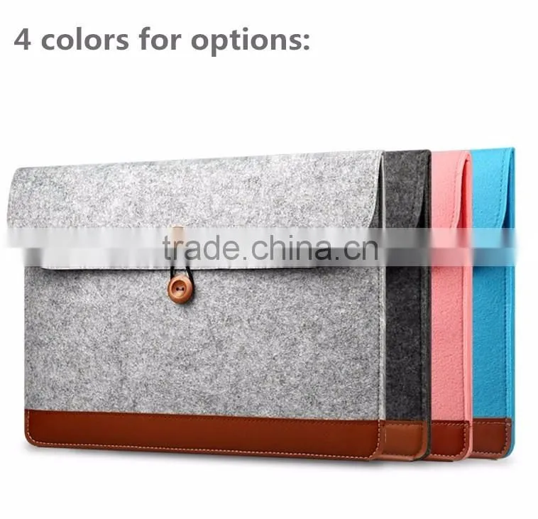 Hot Laptop Carrying Bag Sleeve Case For MacBook, Carrying felt bag for macbook