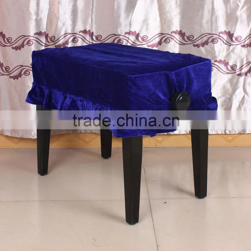 Piano Stool Chair Cover Pleuche Decorated with Macrame 55 * 35cm for Piano Single Chair Universal Beautiful