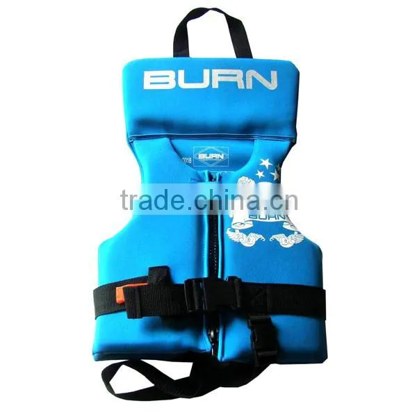 Orange kids life jacket