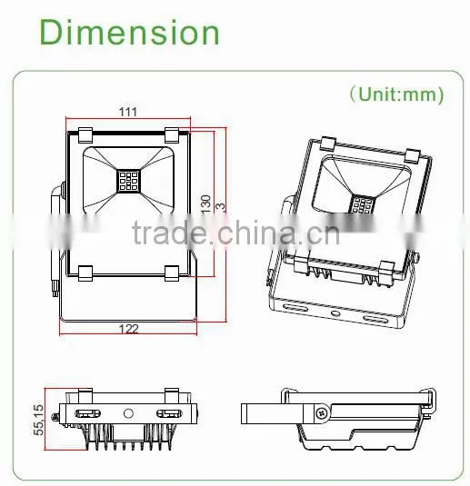 led shenzhen outdoor waterproof ip65 IP66 10w 20w 30w 50w watt 10w led flood light 5years warranty