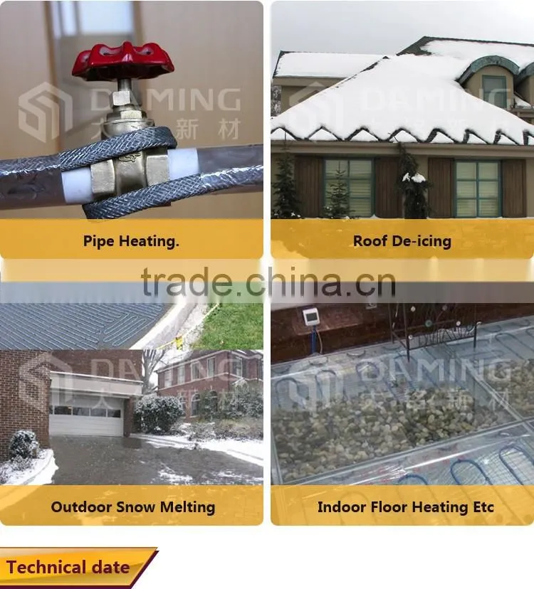 China supplier Innovative soil heating cable 12v heat trace cable heat trace