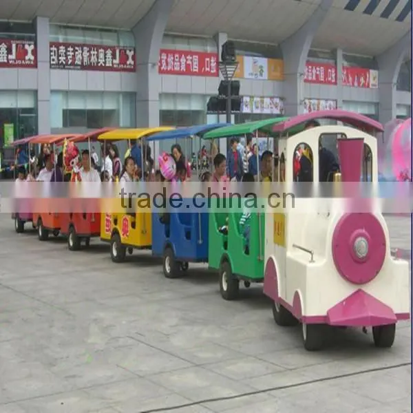 Amusement Equipment Kiddie Ride Theme Park trackless sightseeing train ride fairground ride for sale