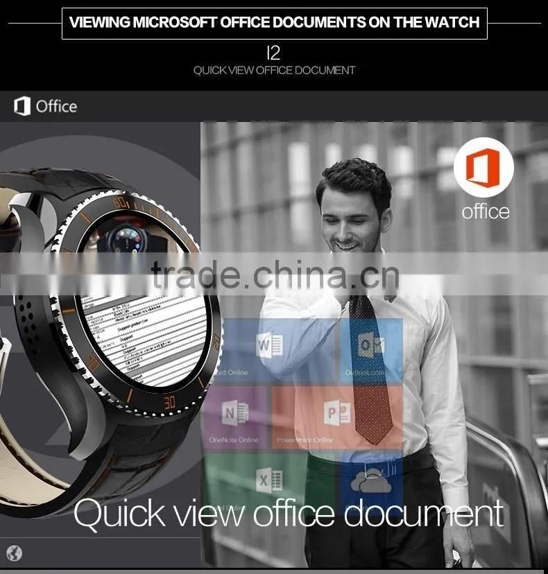 I2 Android Smart Watch - 3G, Android 5.1, GPS, Bluetooth 4.0, Wi-Fi, HR monitor Play ST