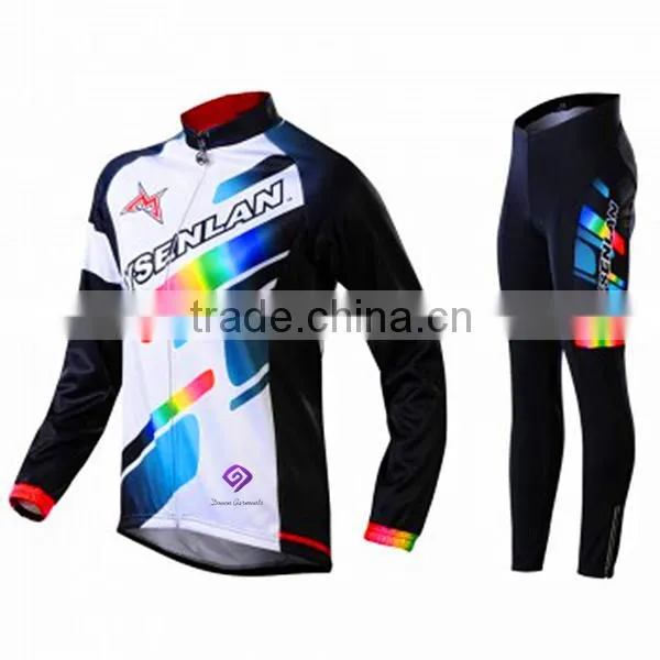 long sleeves fitted cycling clothes, cycling suits, bike Jersey