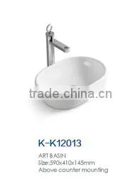 bathroom 650mm ceramic big size counter top wash hand basin