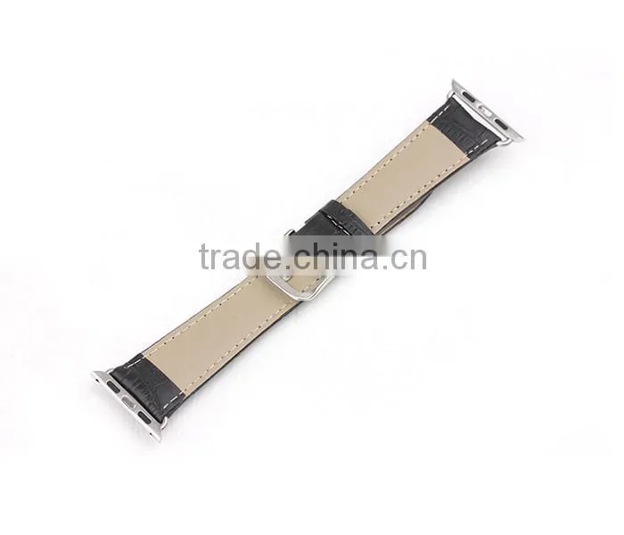 Luxury Exotic Leather Watch Band Genuine Leather Alligator Watch Band for iWatch
