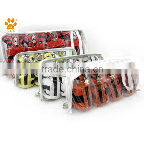 JML hot sale PU leather pet accessories dog fashion shoes wholesale in china