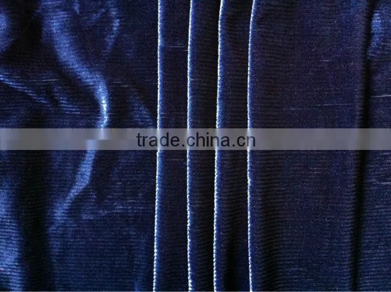 Stripe Spandex velvet fabric for Dress