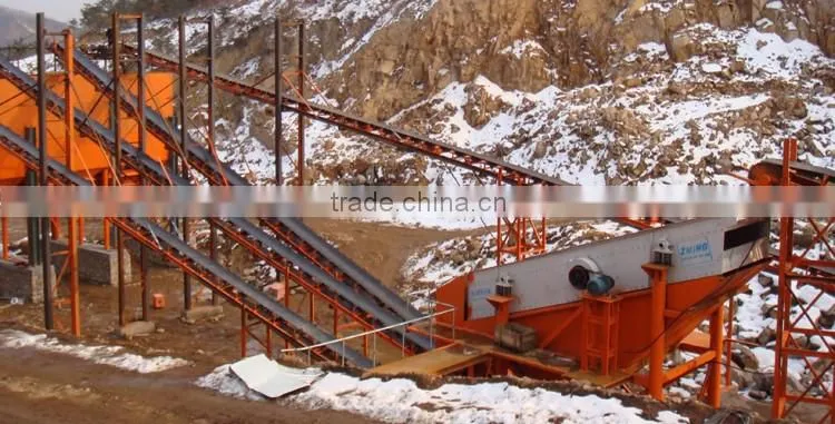 Long service life for vibrating screen at low maintenance